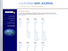Tablet Screenshot of calbarjournal.com